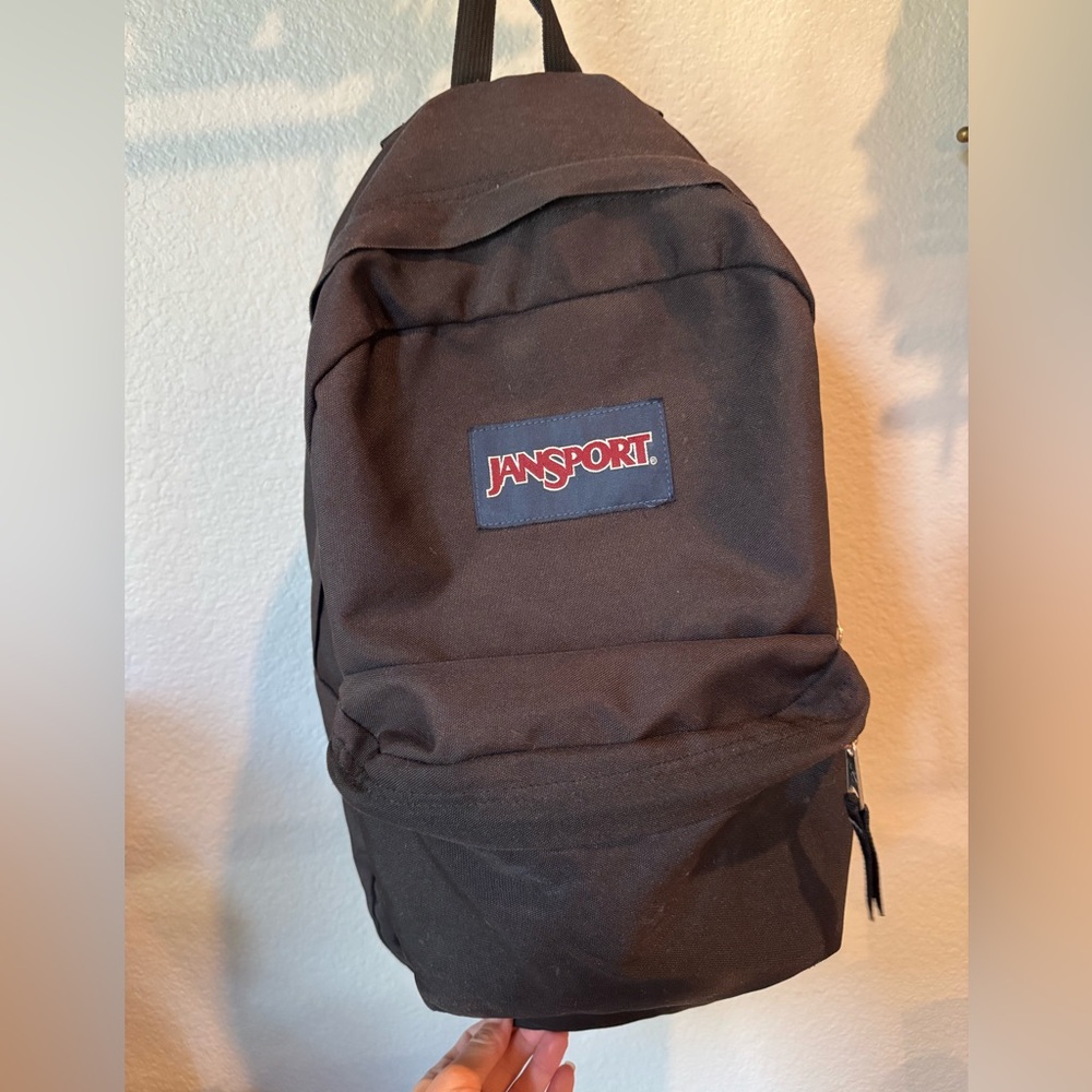 Black Jansport canvas backpack